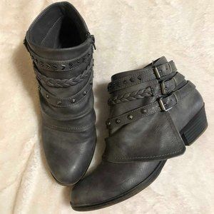 Gray Ankle Booties